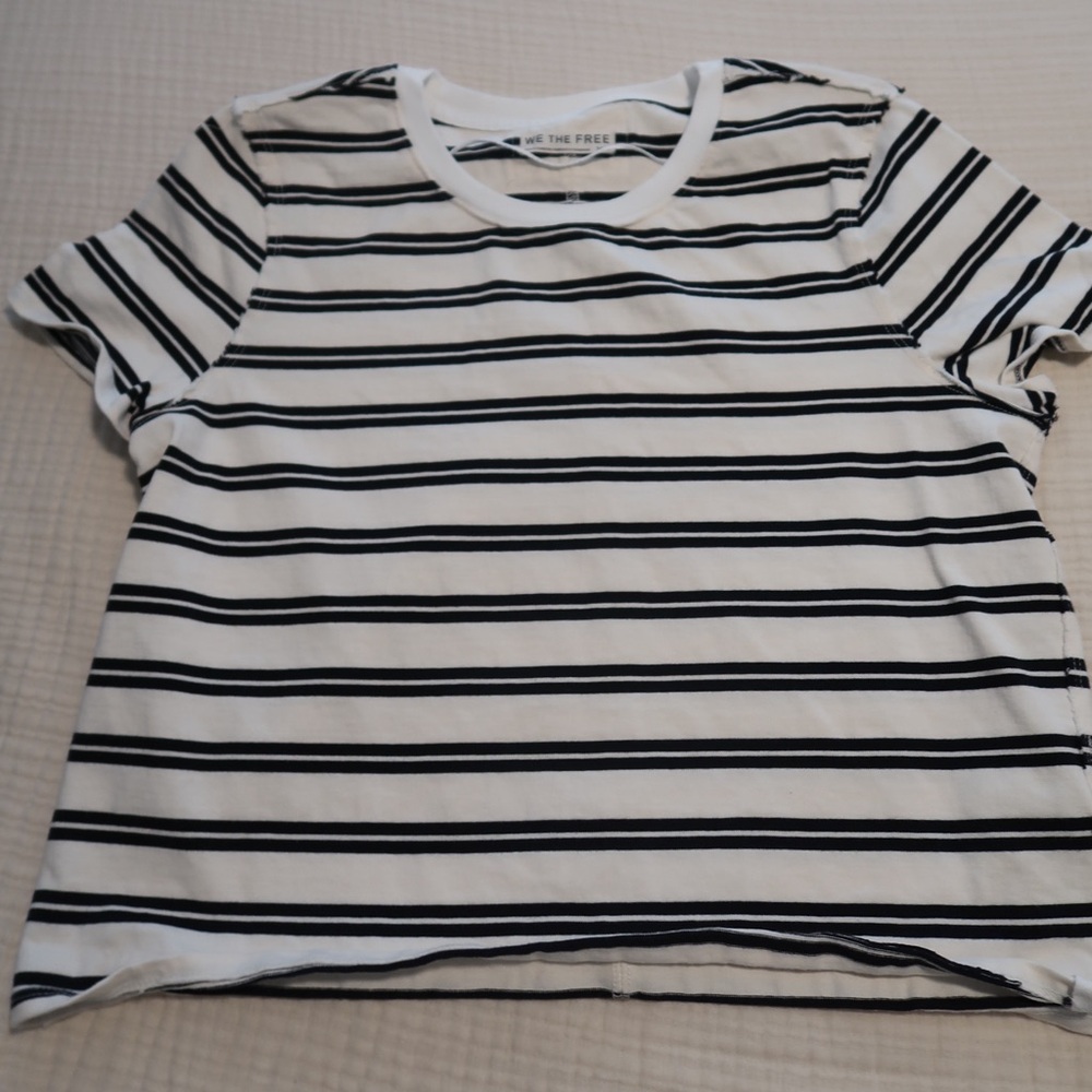 We The Free Monochrome Striped Tee